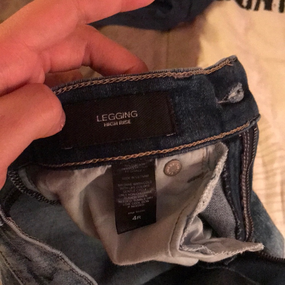 Express Legging Jeans High Rise Washed Design - Picture 6 of 6